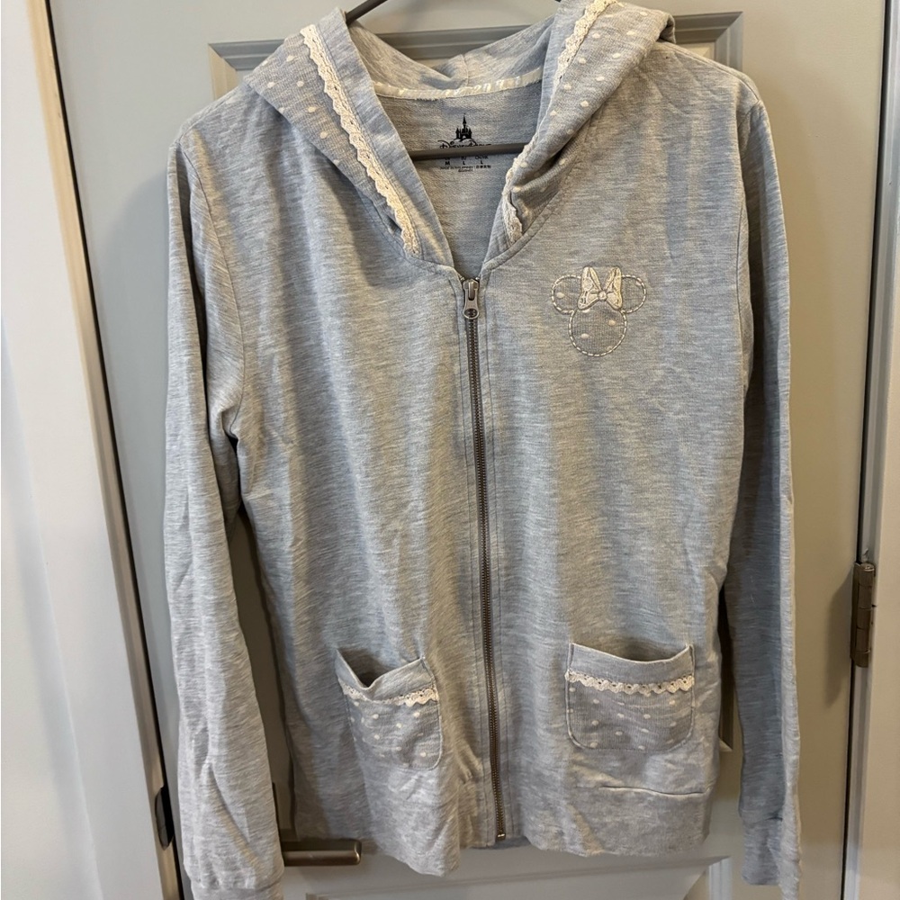 Disney Minnie Mouse Hooded Zip Up size Medium